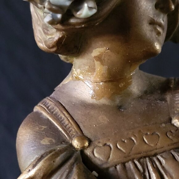 Antique Art Nouveau Woman Centerpiece Raoul Francois Larche, France (1860-1912) - Picture 10 of 12